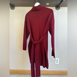 Deep red | sweater dress | size M | never worn